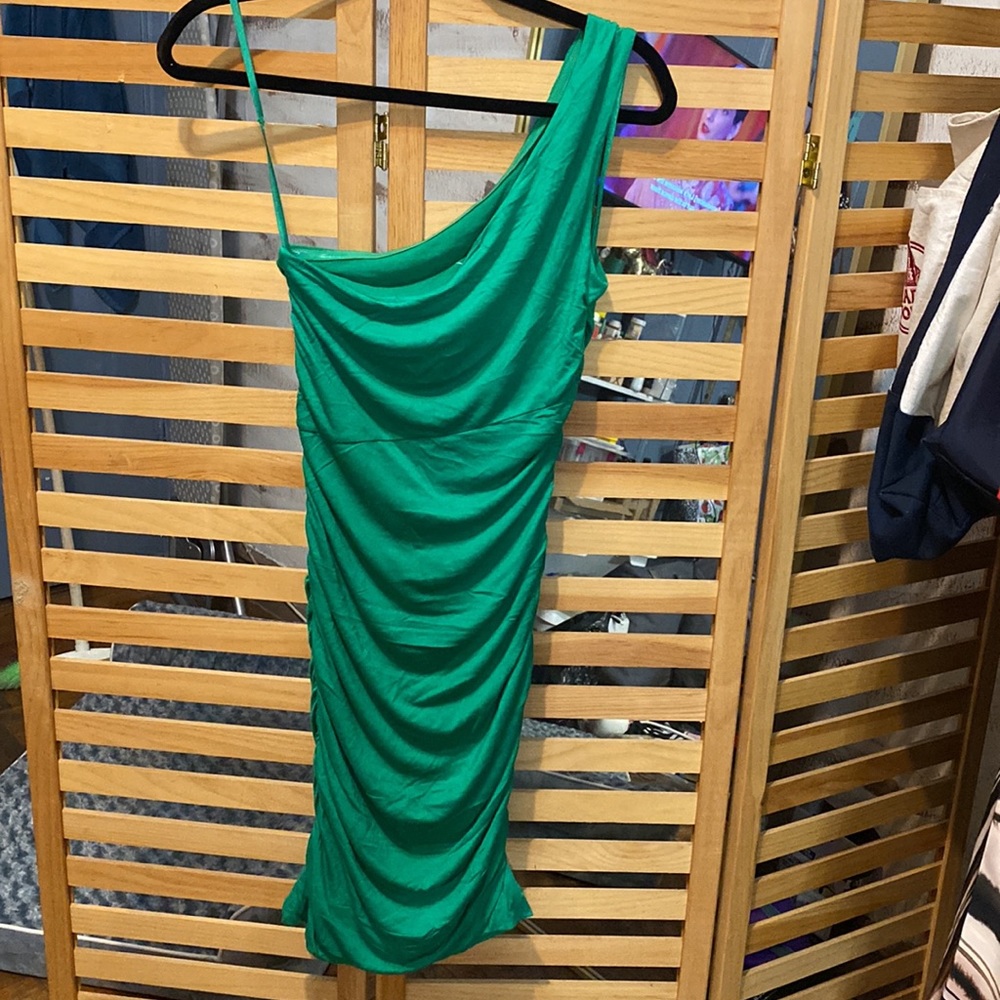 Inc Ruched One Shoulder Dress - Picture 3 of 5